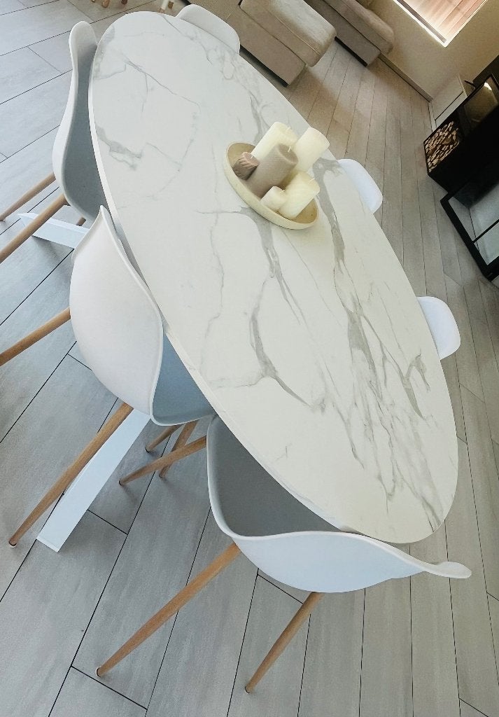 Tafel + stoelen, Ophalen of Verzenden