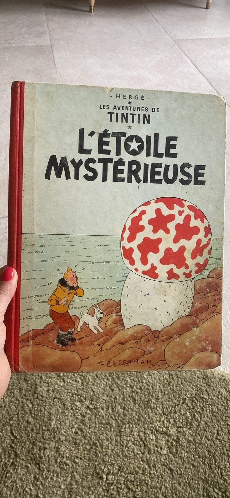 Tintin - L'Étoile mystérieuse -  Casterman - Dos rouge, Enlèvement ou Envoi, Utilisé