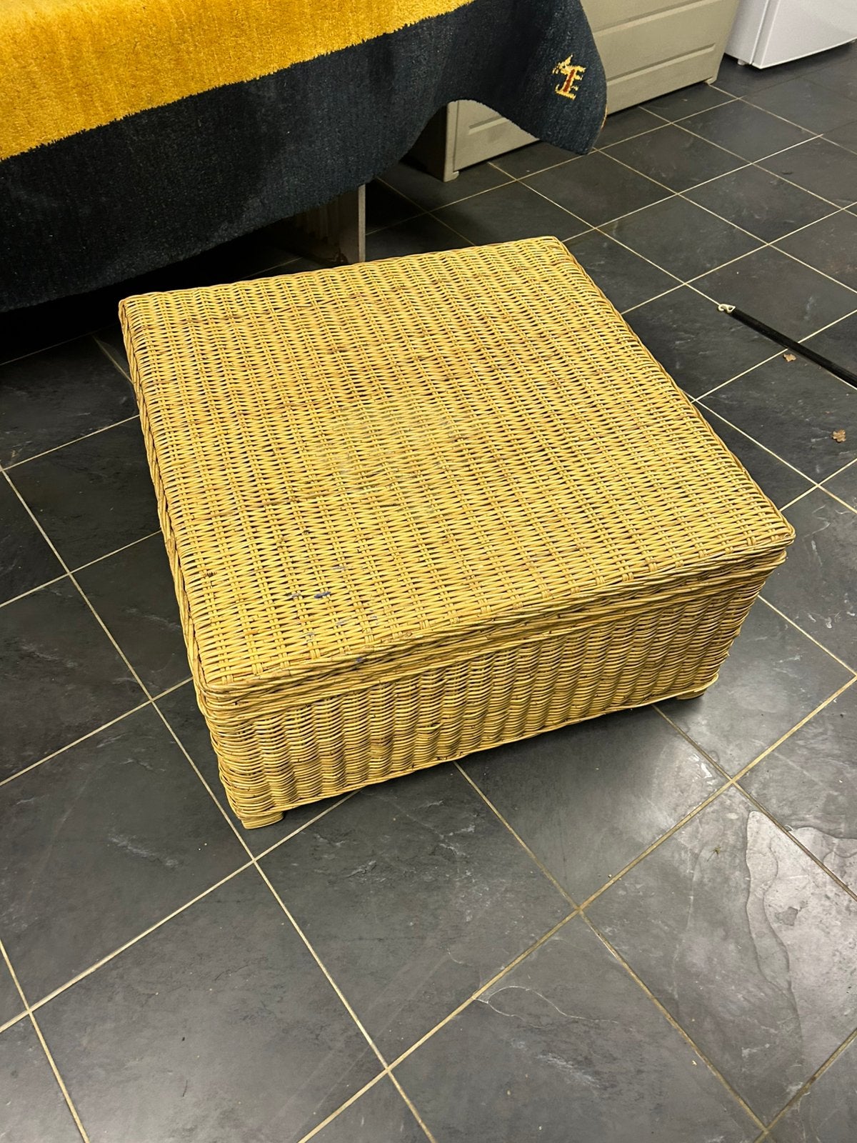Rieten kist, Ophalen, Gebruikt