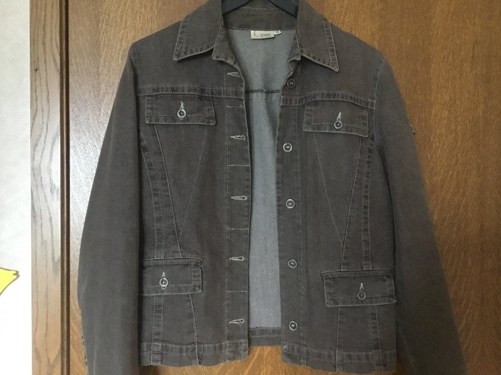 Bruin jeansvestje met knopen  voor dames maat 38, Kleding | Dames, Maat 38/40 (M), Bruin, Ophalen of Verzenden, Gedragen