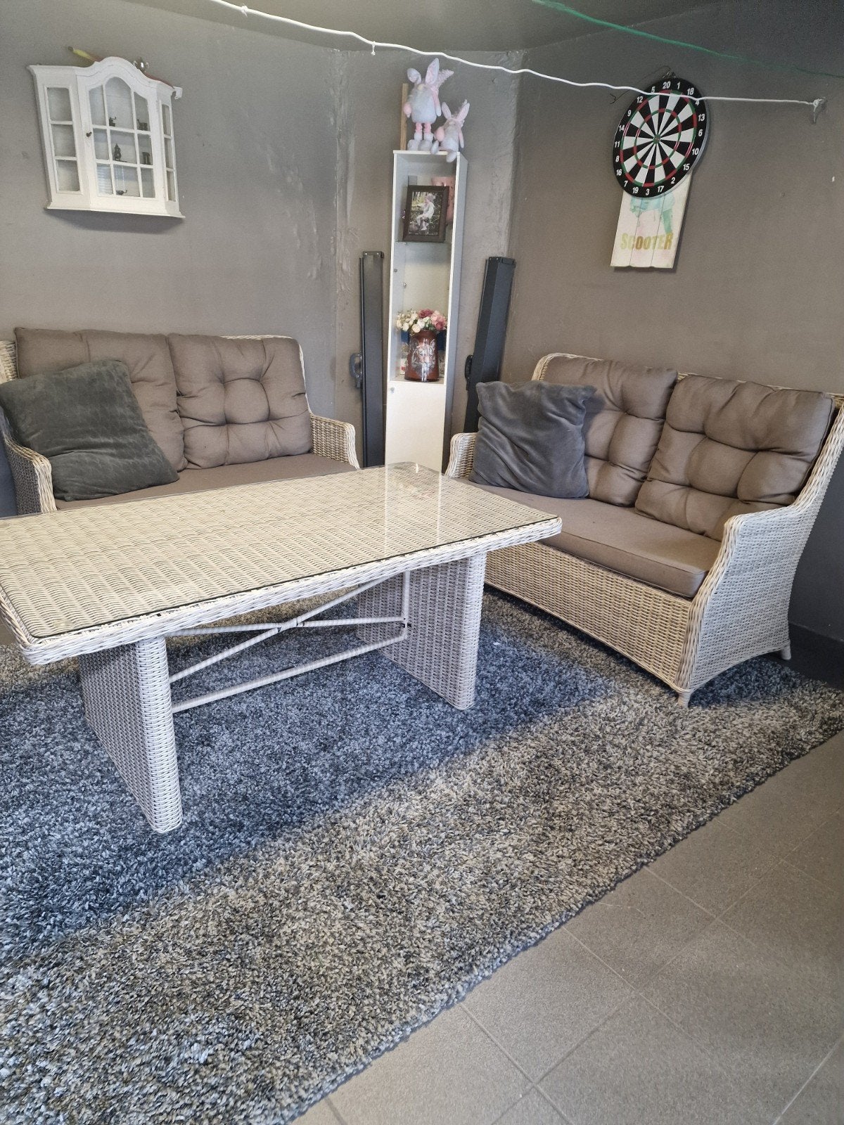 Bois Le duc settwee banken en tafel, Tuin en Terras, Ophalen