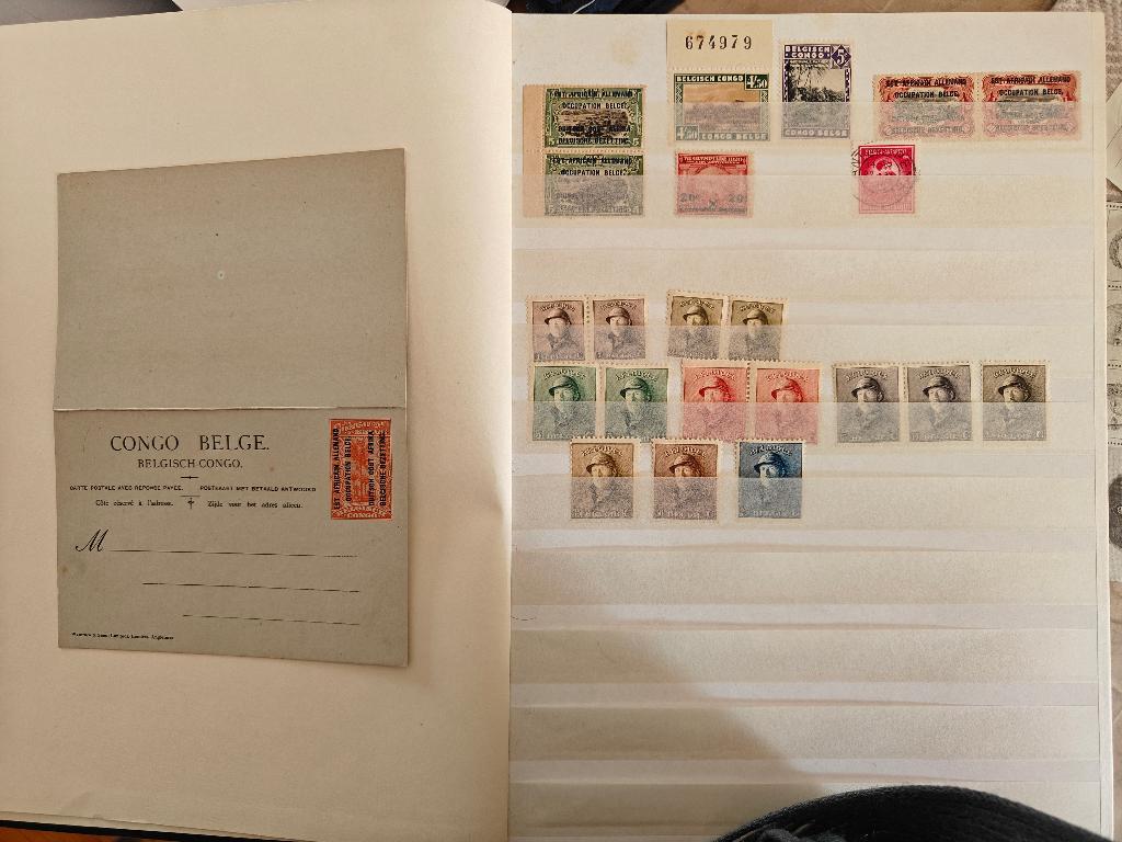 Oude postzegels, België, Congo, Astrid, Europa, Spanje..., Verzamelen, Overige Verzamelen, Ophalen