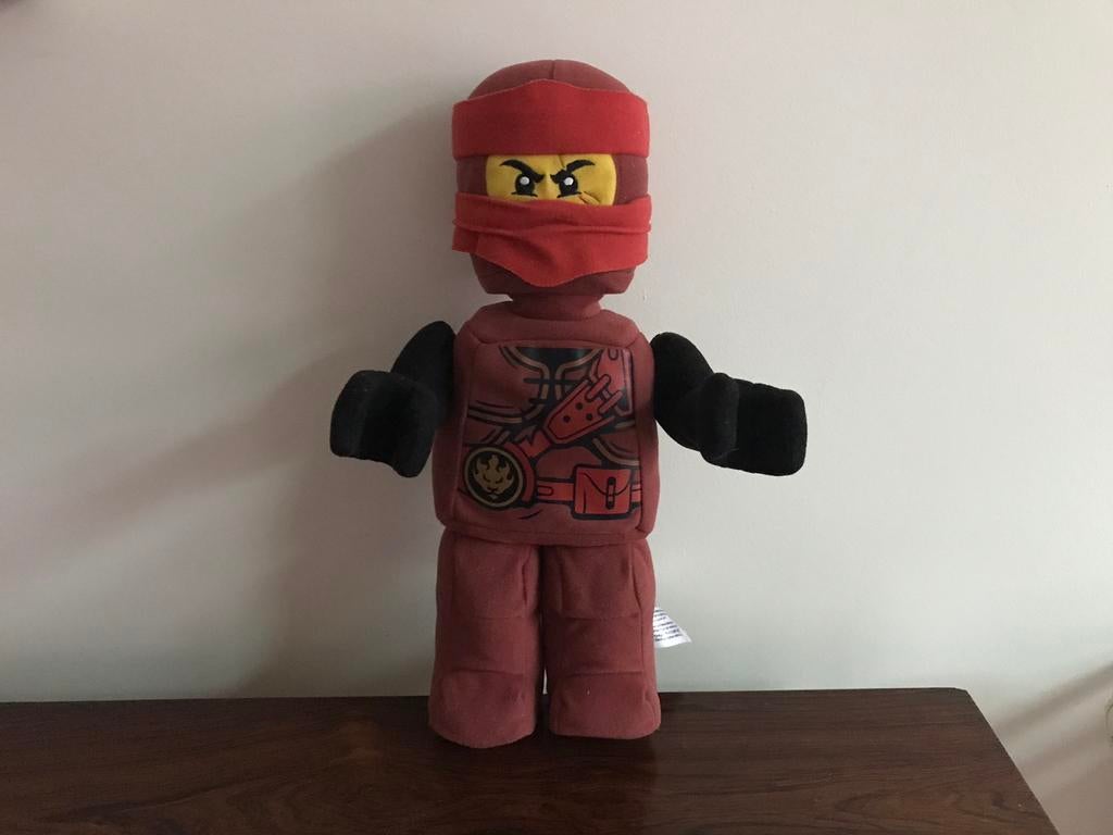 Grote Lego Ninjago Kai knuffel pop figuur 35 cm h, Collections, Enlèvement ou Envoi, Utilisé