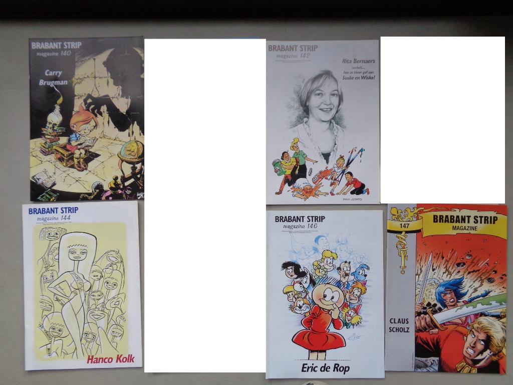 Brabant Strip Magazine- 5 nrs (140, 142, 144, 146, 147), Ophalen of Verzenden