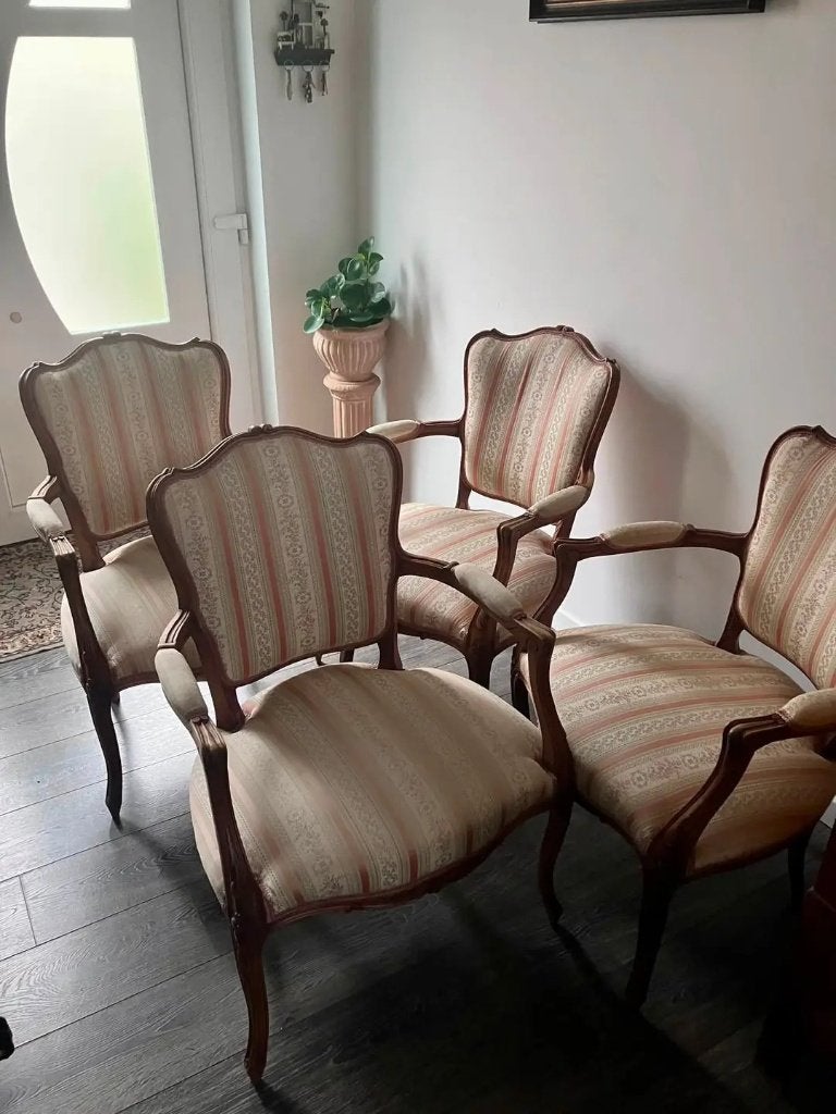 Fauteuils de style Louis XV, Maison & Meubles, Enlèvement, Utilisé, Bois, Louis XV