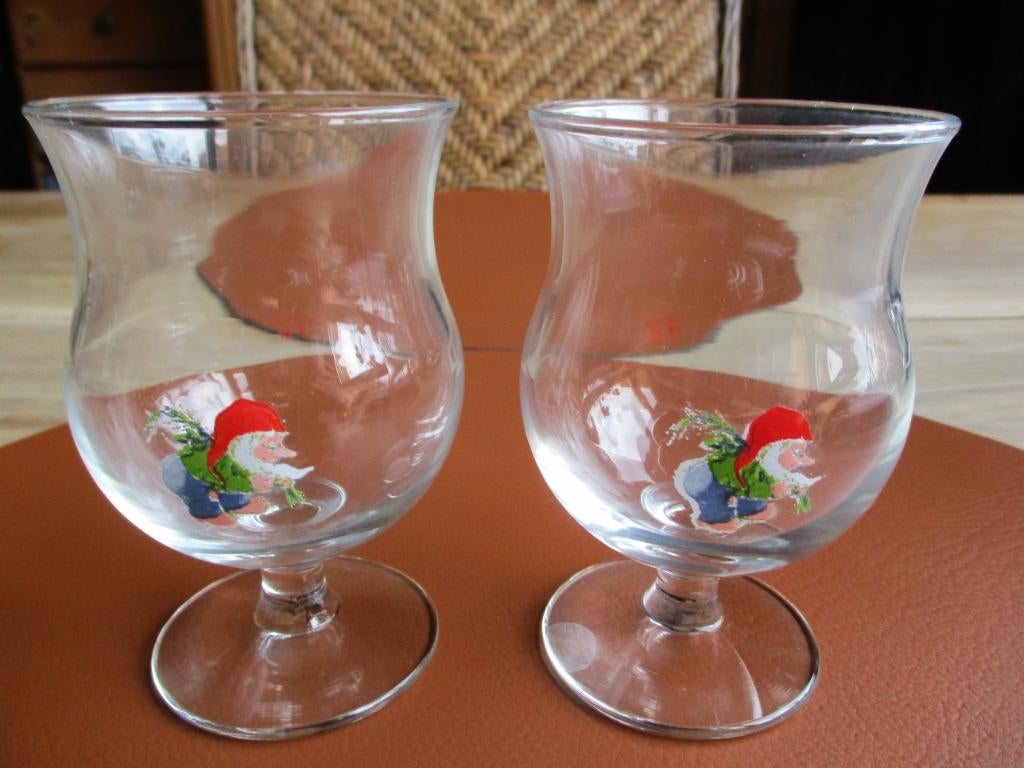 2 glazen Chouffe, Verzamelen, Ophalen of Verzenden, Nieuw, Bierglas