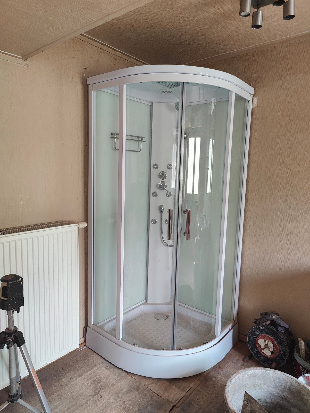 cabine de douche, Enlèvement