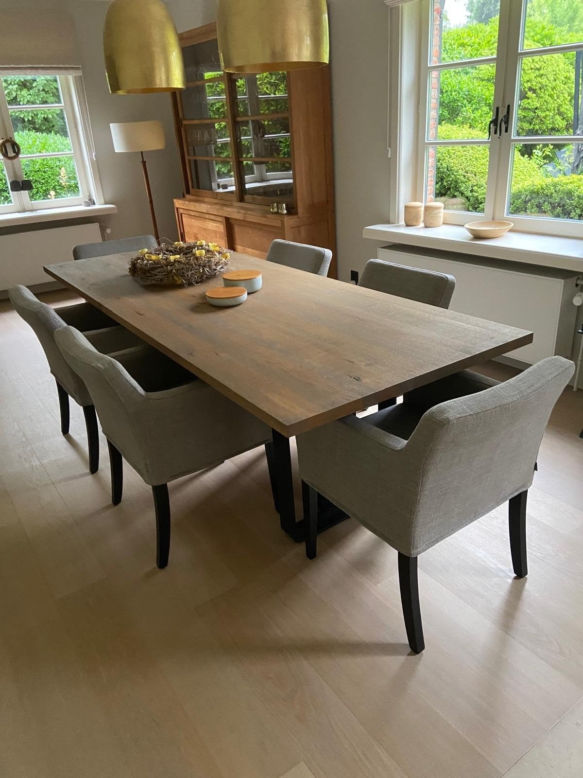 Table à manger Scapa Home en chêne avec 6 chaises, Enlèvement