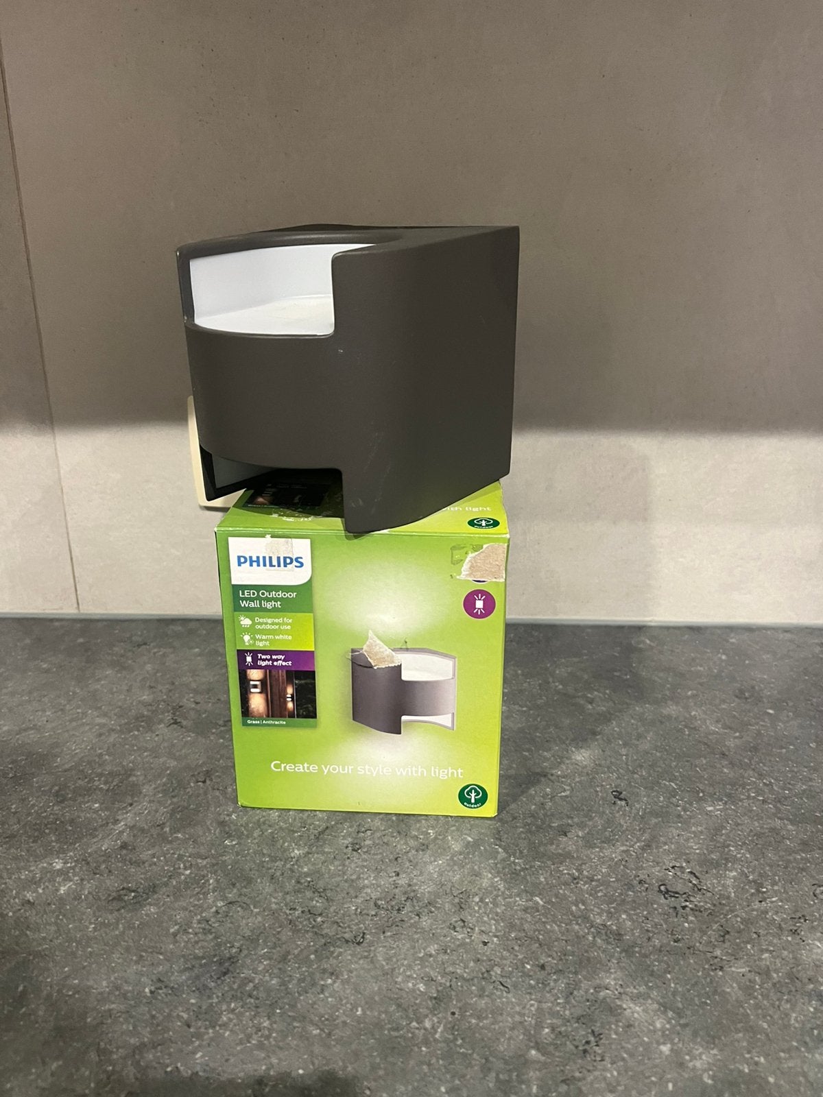 Philips led outdoor wall light, Ophalen, Nieuw, Wandlamp, Led