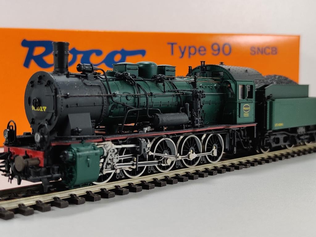 ROCO 4116F Stoomlocomotief Type 90 NMBS SNCB, Hobby & Loisirs créatifs, Trains miniatures | HO, Comme neuf, Locomotive, Roco, Analogique