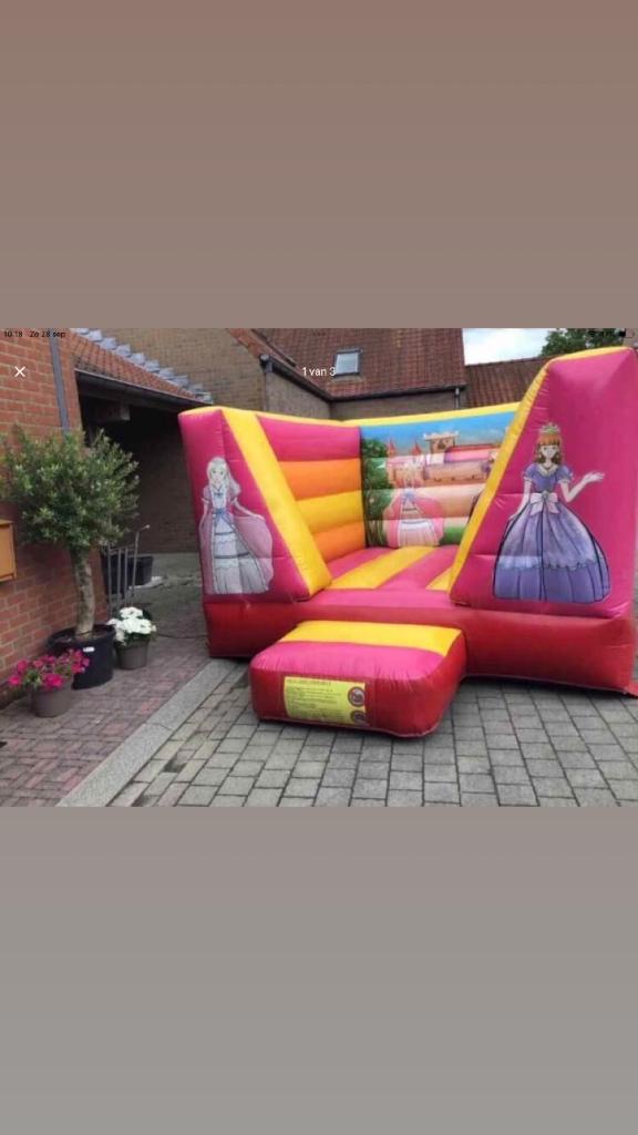 Springkasteel prinses JB te koop, Hobby & Loisirs créatifs, Articles de fête | Location, Utilisé, Enlèvement