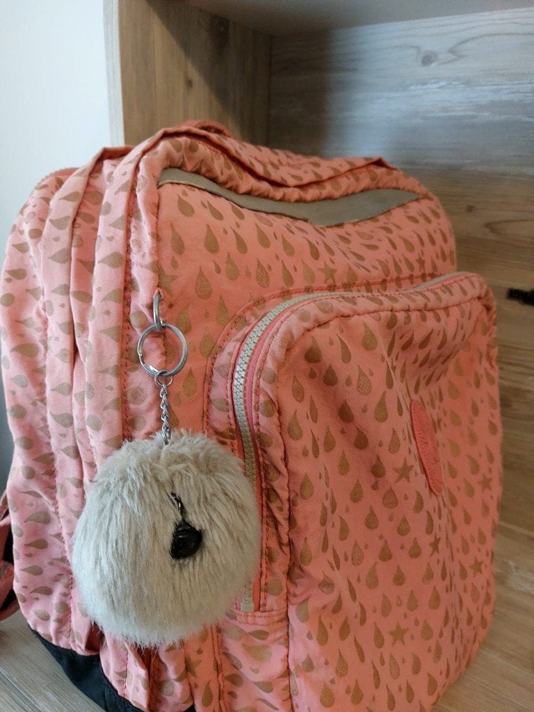 Originele Kipling boekentas Rugzak Roze Gouden Regendruppels, Aktetas of Boekentas, 40 tot 50 cm, Ophalen of Verzenden, Roze