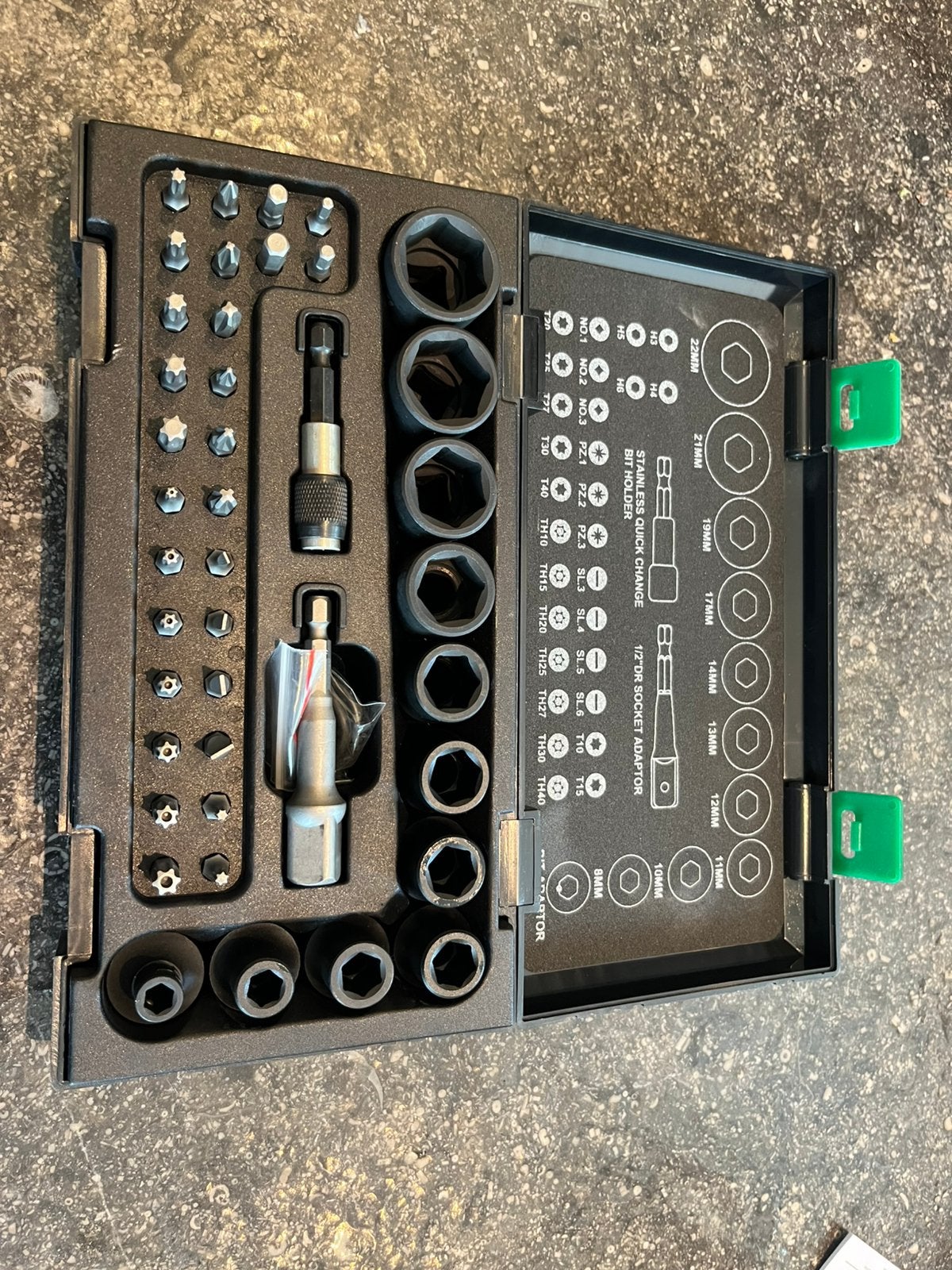HiKOKI 41-delige krachtdoppenset incl. bits in koffer, Ophalen, Zo goed als nieuw