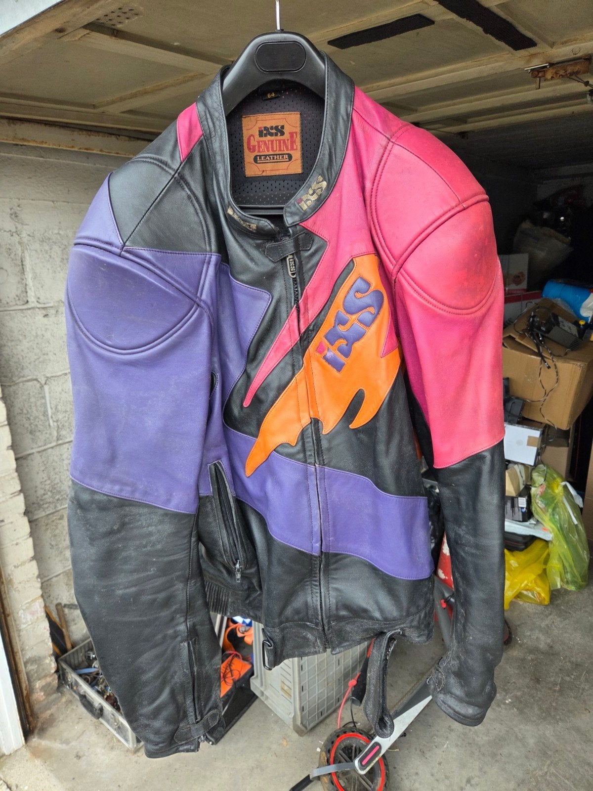 Leren motorjas, in zeer goede staat., Motoren, Ophalen of Verzenden