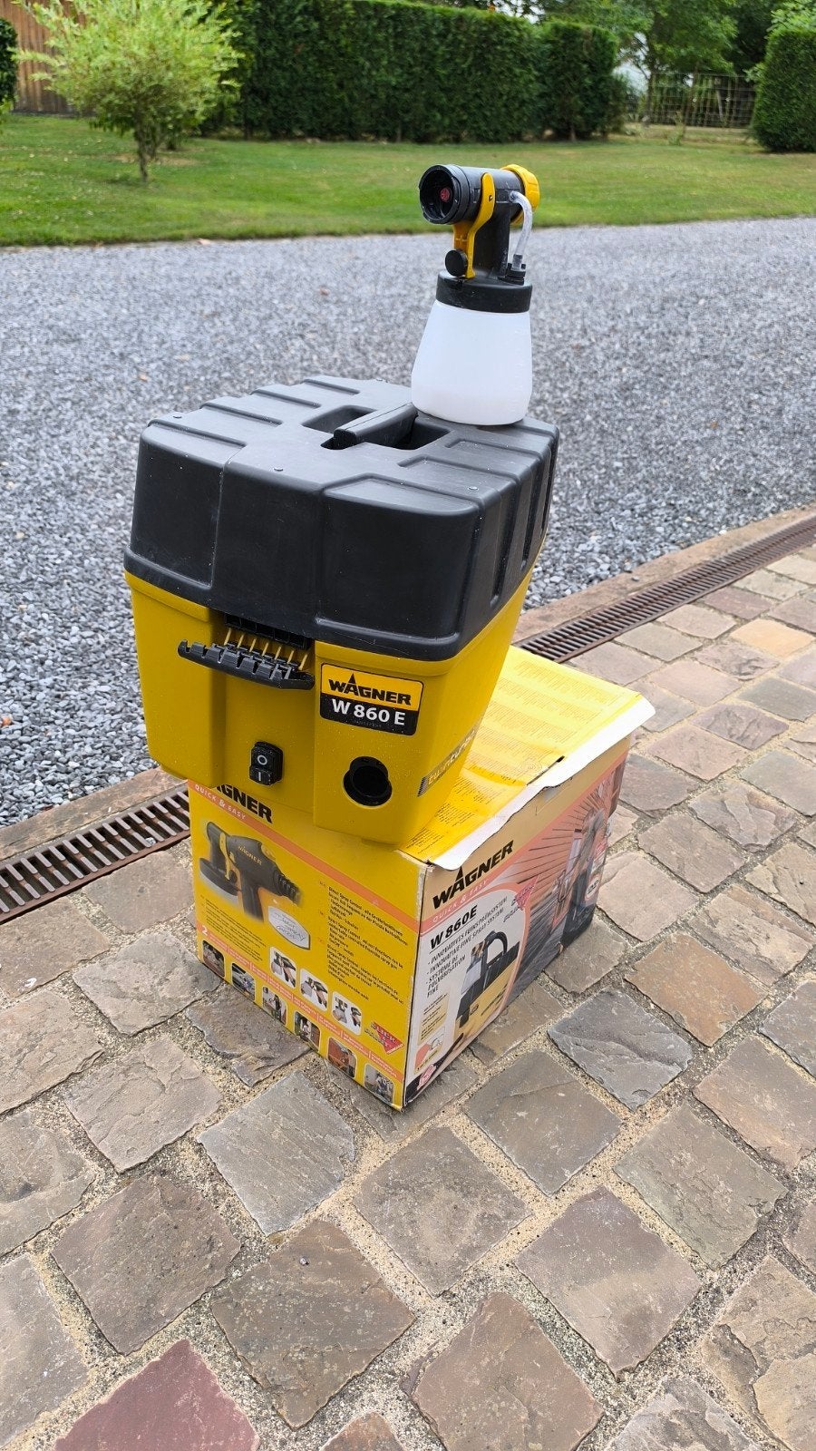 Pistolet basse pression Wagner W 860 E, Bricolage & Construction, Matériel de peinture, Enlèvement, Comme neuf, Pulvérisateur de peinture ou Pompe à peinture