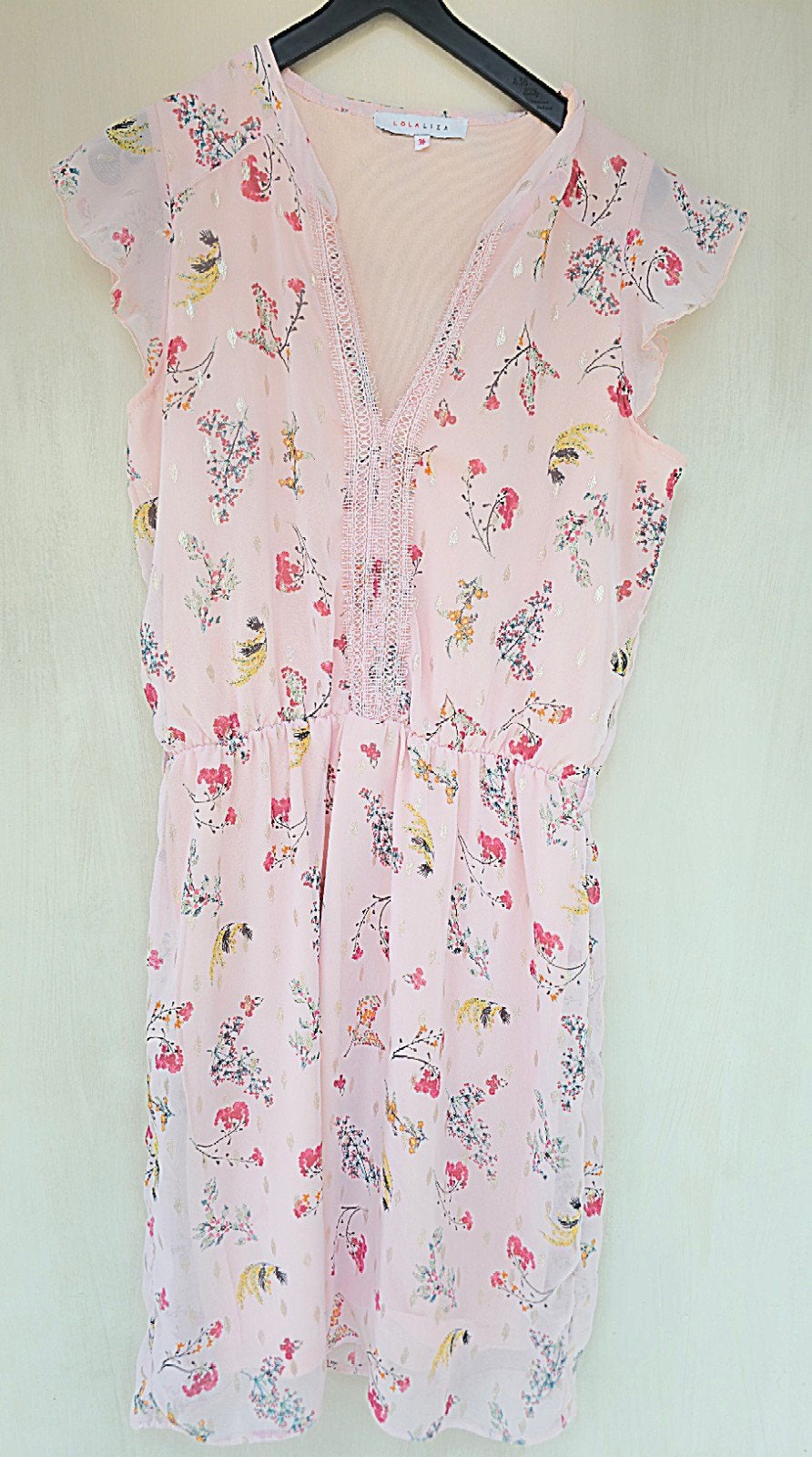 Robe rose à fleurs de LolaLiza taille 36, Enlèvement ou Envoi, Comme neuf, Taille 36 (S), Rose