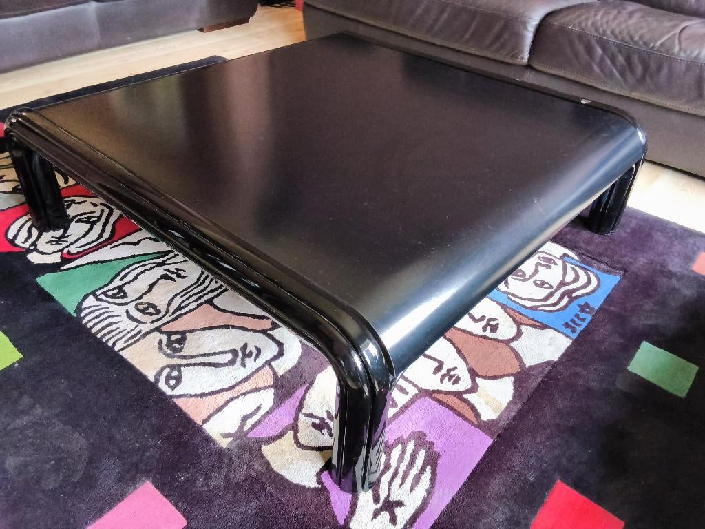 Vintage design salontafel knoll, Métal, Moins de 50 cm, Carré, Enlèvement