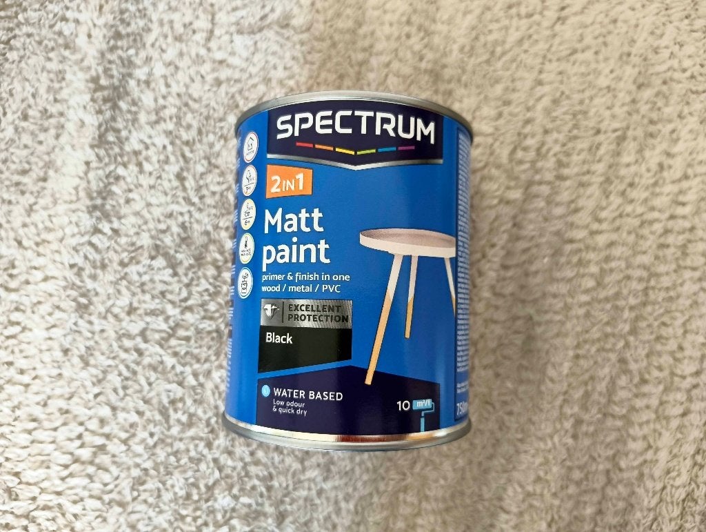 Peinture Noir matt, Bricolage & Construction, Neuf, Moins de 5 litres, Enlèvement ou Envoi, Peinture