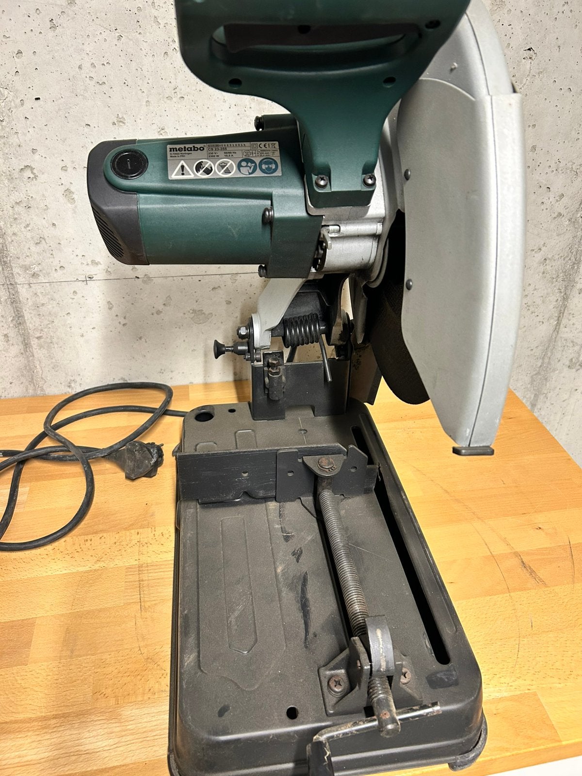 Afkortzaag metaal Metabo CS23-355 als nieuw!, Ophalen, Zo goed als nieuw, Afkortzaag