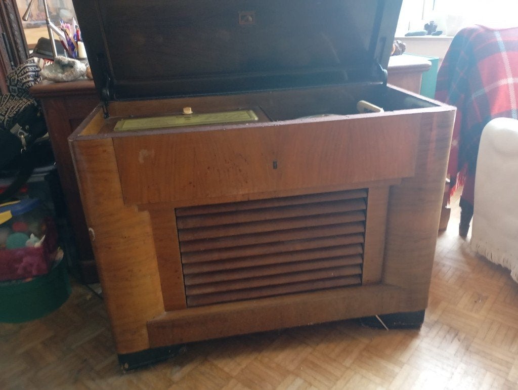 Meuble radio stéréo, Antiek en Kunst, Ophalen of Verzenden