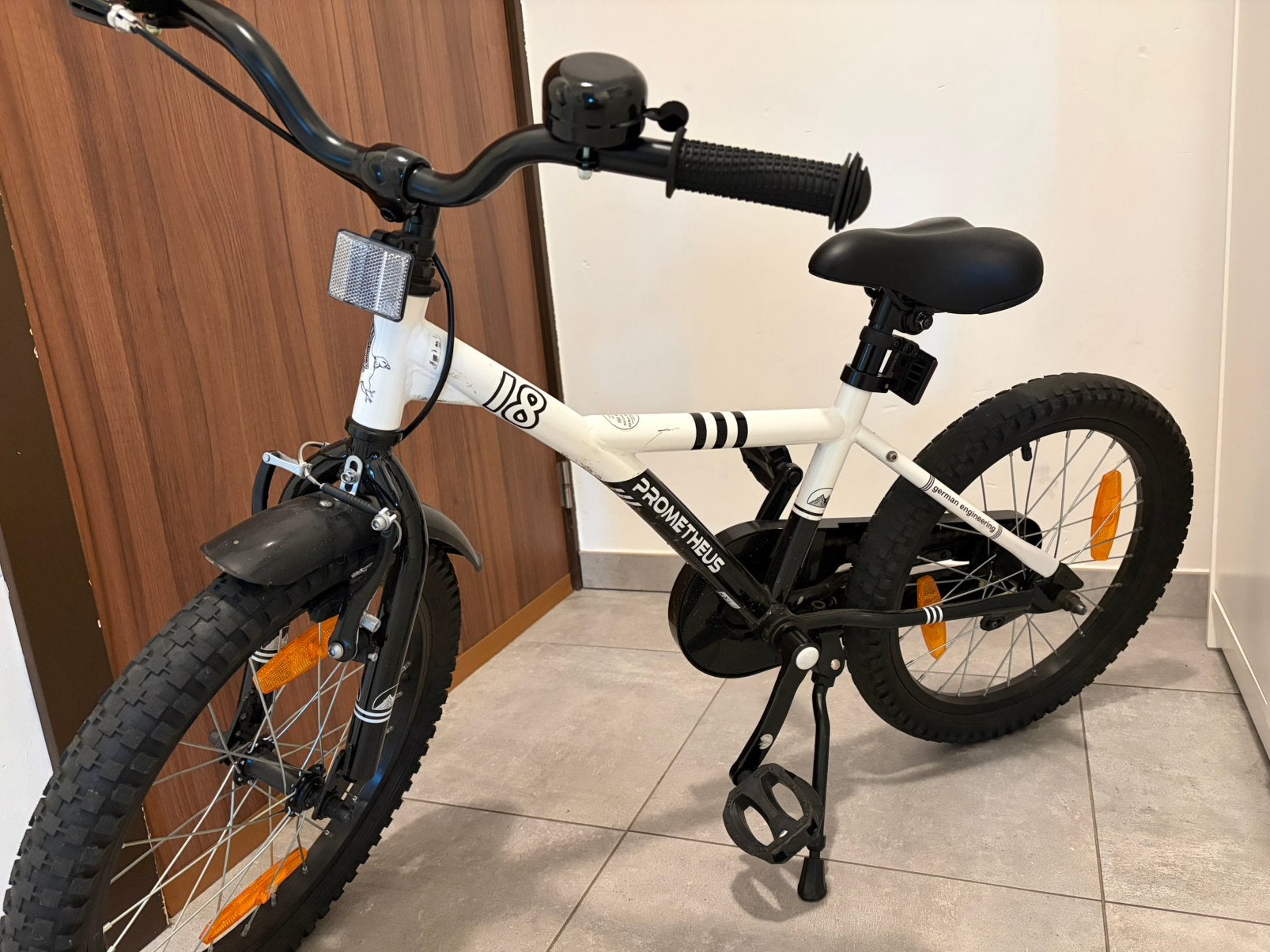 Kinder fiets 18inch decathlon, Fietsen en Brommers, Ophalen, Zo goed als nieuw