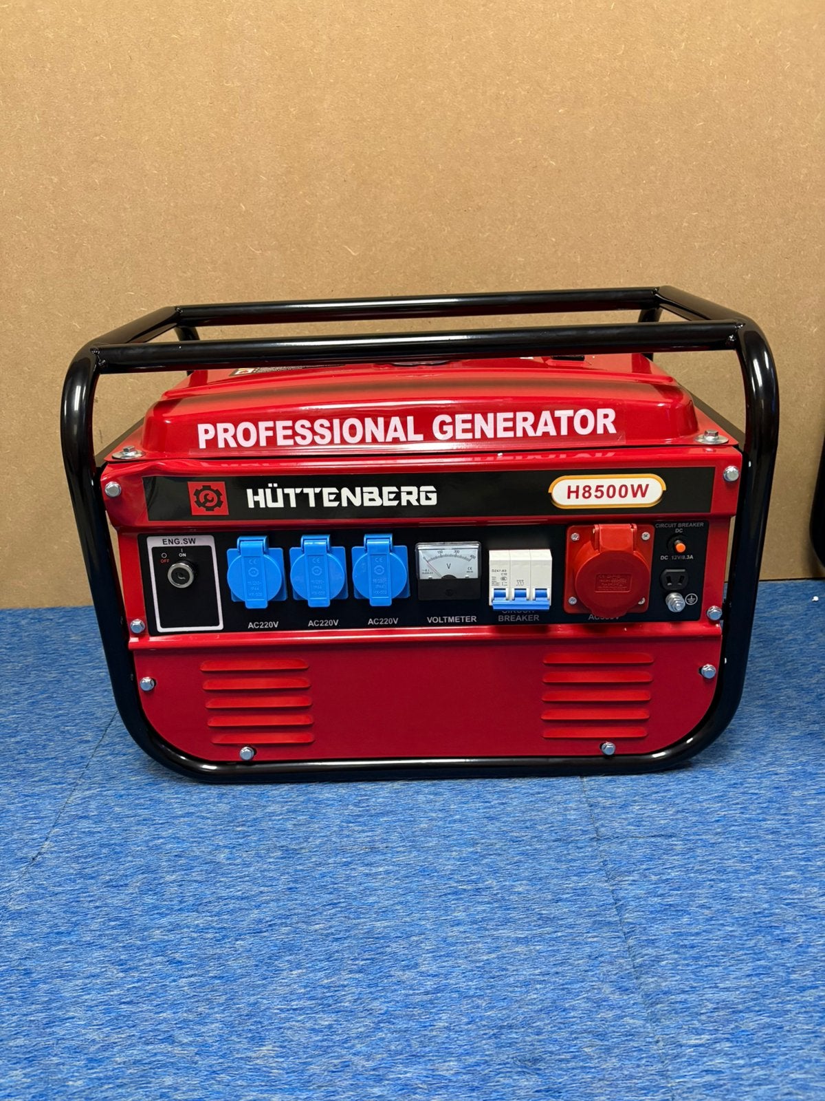 Nieuwe Huttenberg H8500w 230/380V benzine aggregaten, Caravans en Kamperen, Ophalen, Nieuw