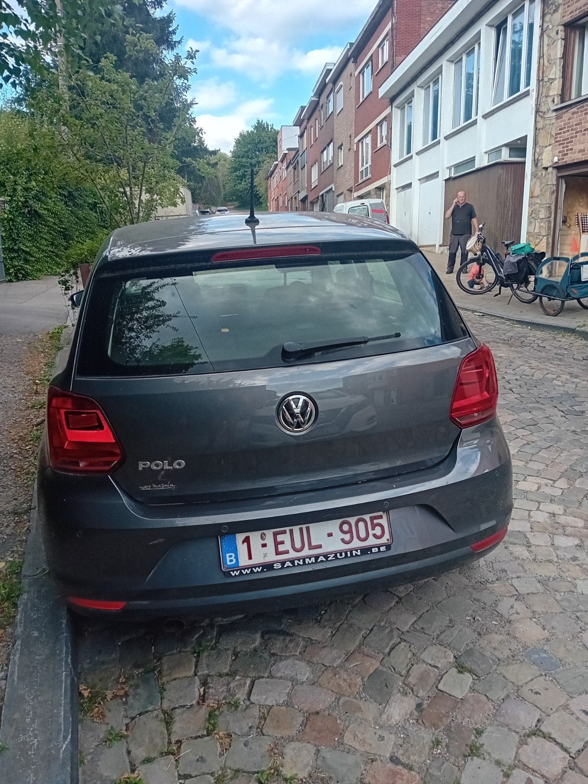 Volkswagen Polo (5 deuren) — Antracietgrijs/Panorami-dak, Auto's, Euro 6, Elektrische ramen, Particulier, Onderhoudsboekje