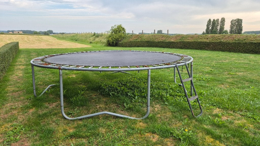 trampoline OPTIMA +/- 4m - gratis op te halen, Kinderen en Baby's, Speelgoed | Buiten | Trampolines, Gebruikt, Ophalen