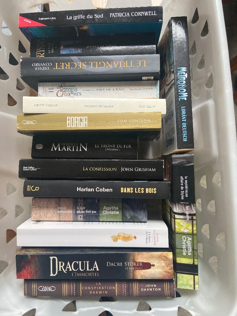 Lot 15 livres / romans, Ophalen, Gelezen, België