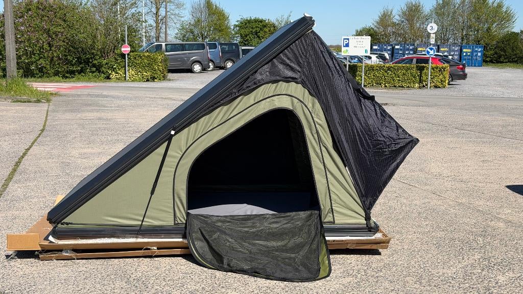 Tente de toit rigide aluminium – 226 x 139 cm – NEUVE – XL, Enlèvement ou Envoi, Neuf, Jusqu'à 2