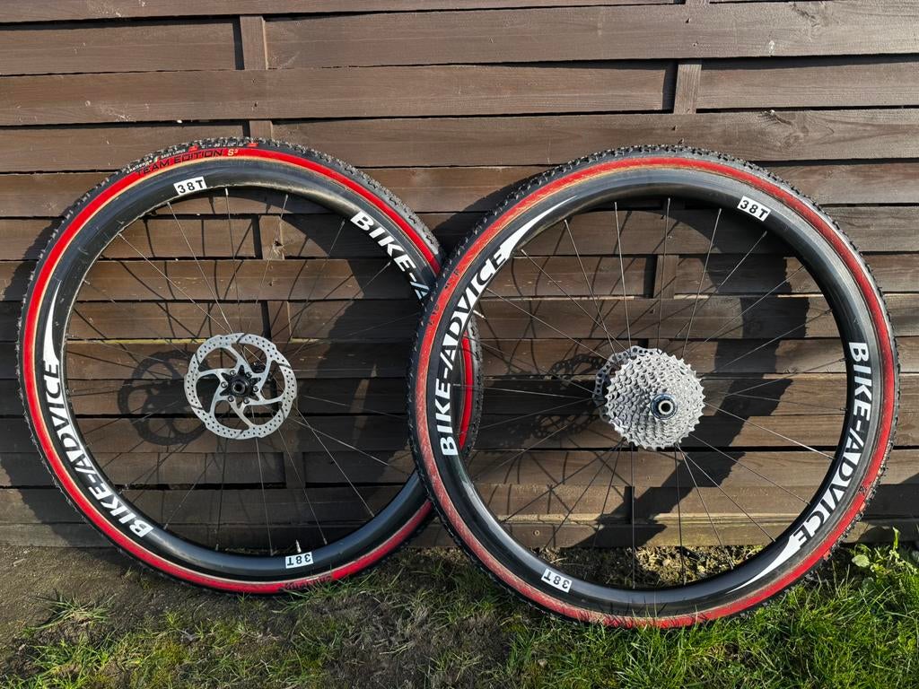 Paire de roues cyclo-cross Bike-Advice carbone 38mm, Enlèvement ou Envoi, Comme neuf
