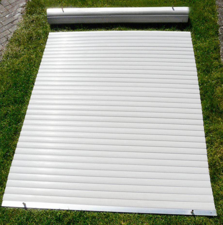 2 Volets PVC avec moteur électrique, Gris, 150 à 200 cm, Enlèvement, Utilisé