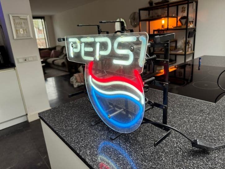 Vintage Pepsi Neon Pepsi Lichtbak - Perfect voor Bar of Manc