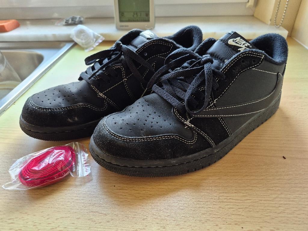 Jordan 1 Retro Low OG SP Travis Scott Black Phantom T43, Enlèvement ou Envoi, Comme neuf, Nike air Jordan, Baskets