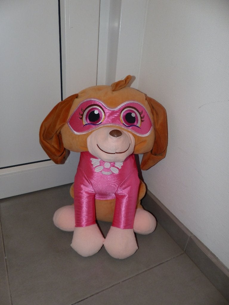 Mega Skye - Peluche Paw Patrol - 65 cm, Paw Patrol, Enlèvement ou Envoi, Comme neuf