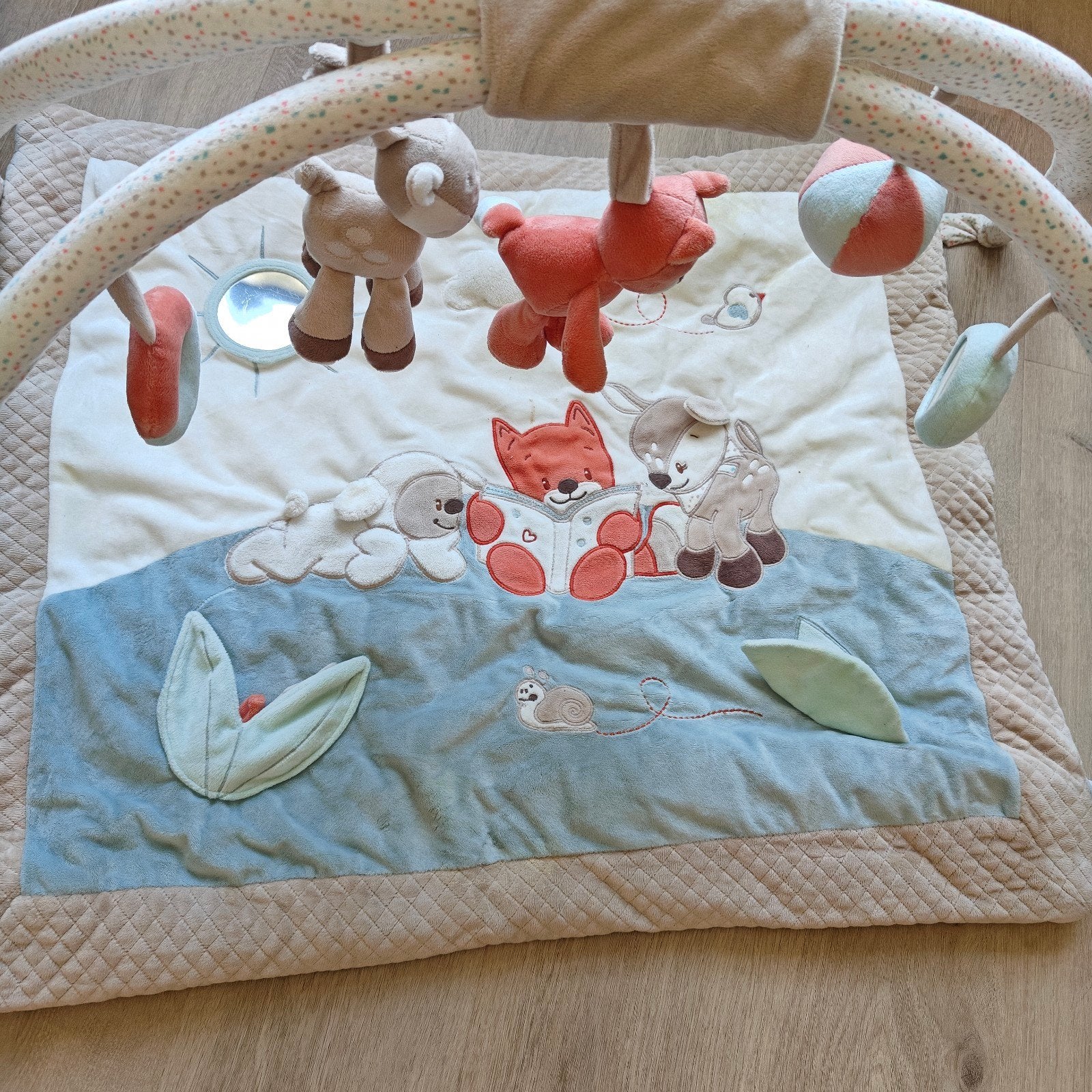 Nattou speeltapijt met bogen, Kinderen en Baby's, Speelgoed | Speelkleden, Ophalen of Verzenden, Zo goed als nieuw