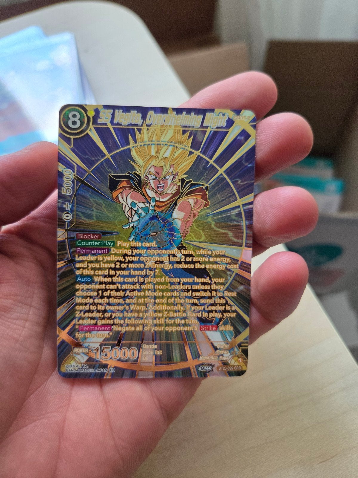 SS Vegito, Overwhelming Might (SPR), Ophalen