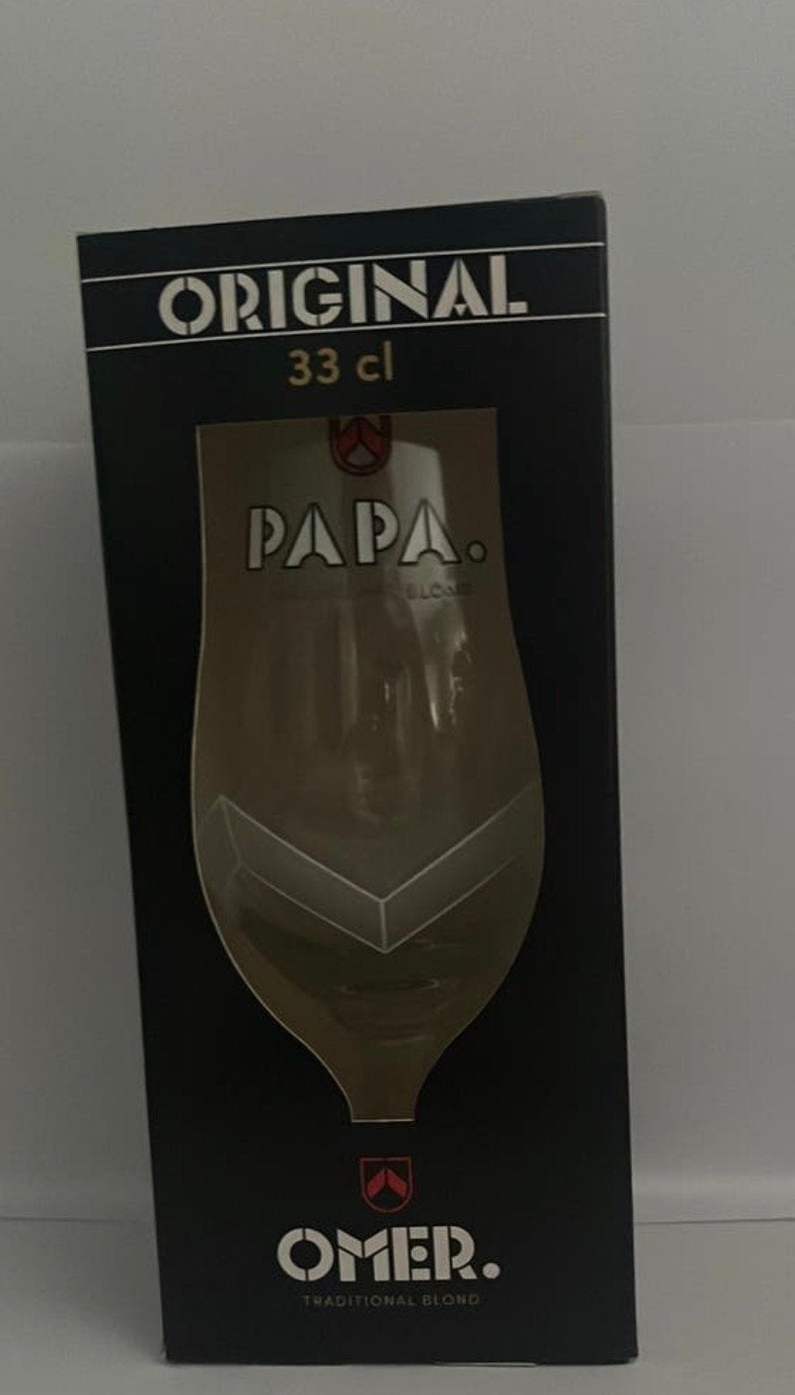 Omer glas papa, Ophalen of Verzenden, Zo goed als nieuw