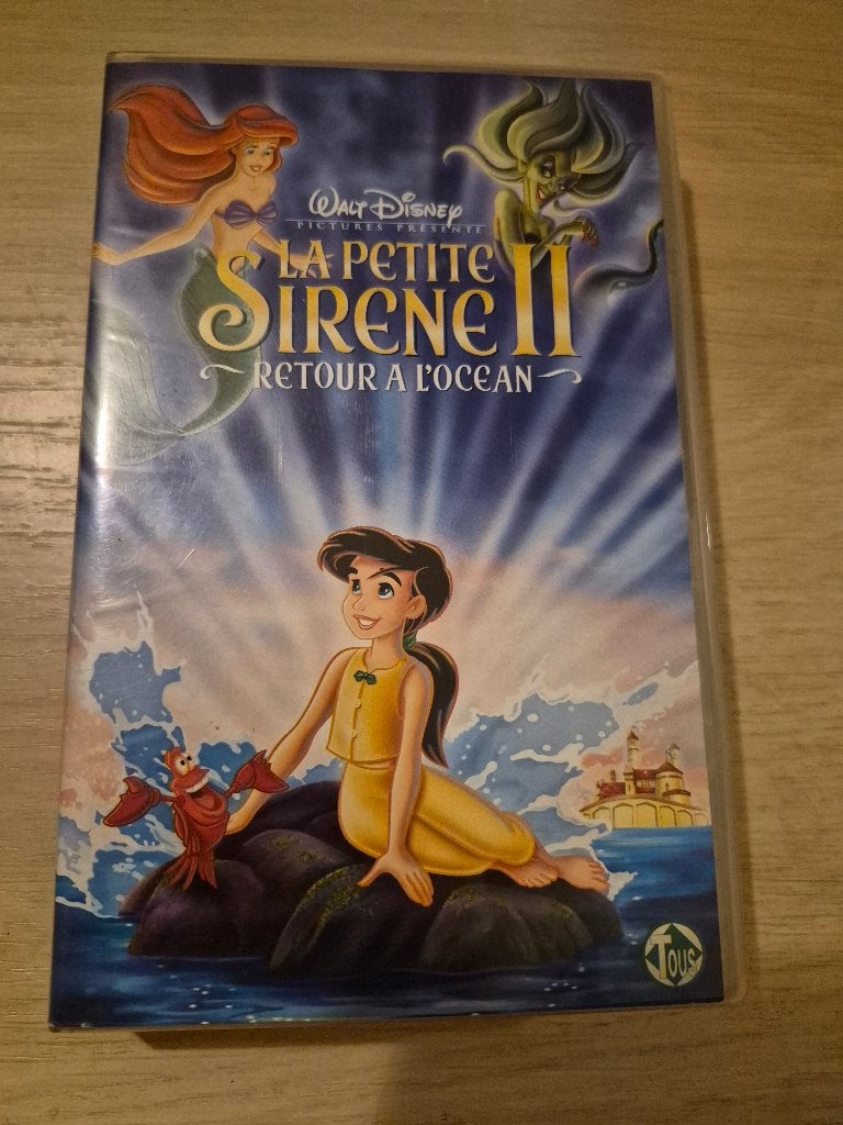 K7 vhs la petite sirene 2, Cd's en Dvd's, Animatie, Ophalen of Verzenden, Zo goed als nieuw, Frans