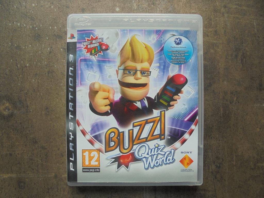 Buzz Quiz World voor PS3 (zie foto's), Consoles de jeu & Jeux vidéo, Jeux | Sony PlayStation 3, Enlèvement ou Envoi, À partir de 12 ans