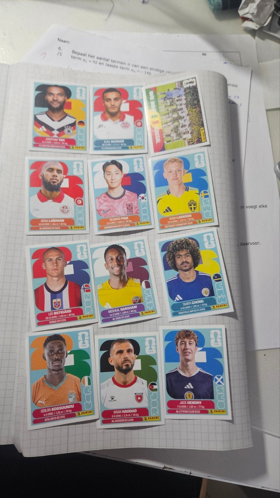 Wk stickers Amerikaanse versie, Verzenden