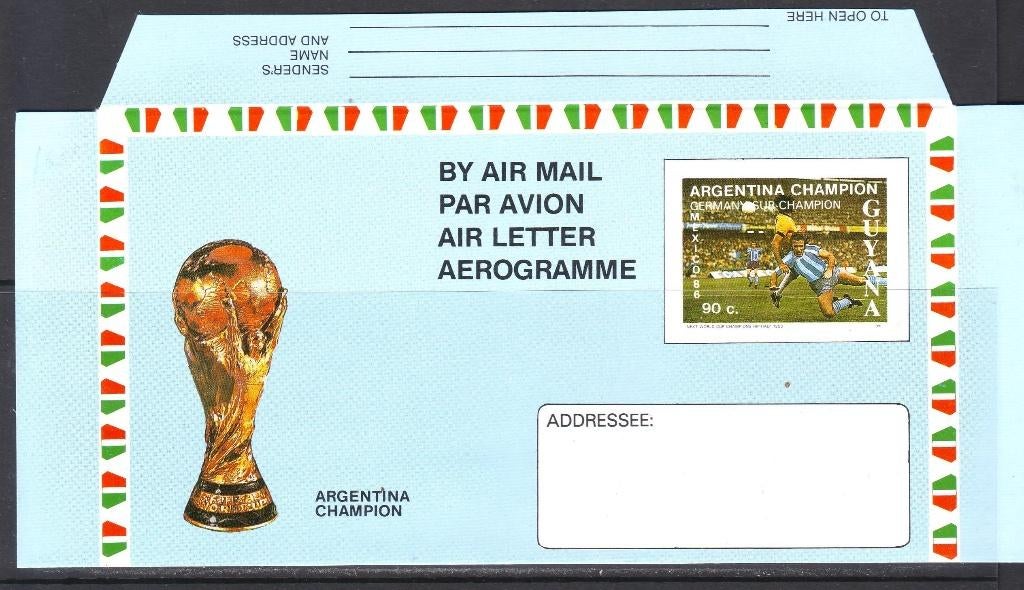 Postzegels thema luchtvaart: aerogrammen postfris, Ophalen of Verzenden, Postfris, Vliegtuigen