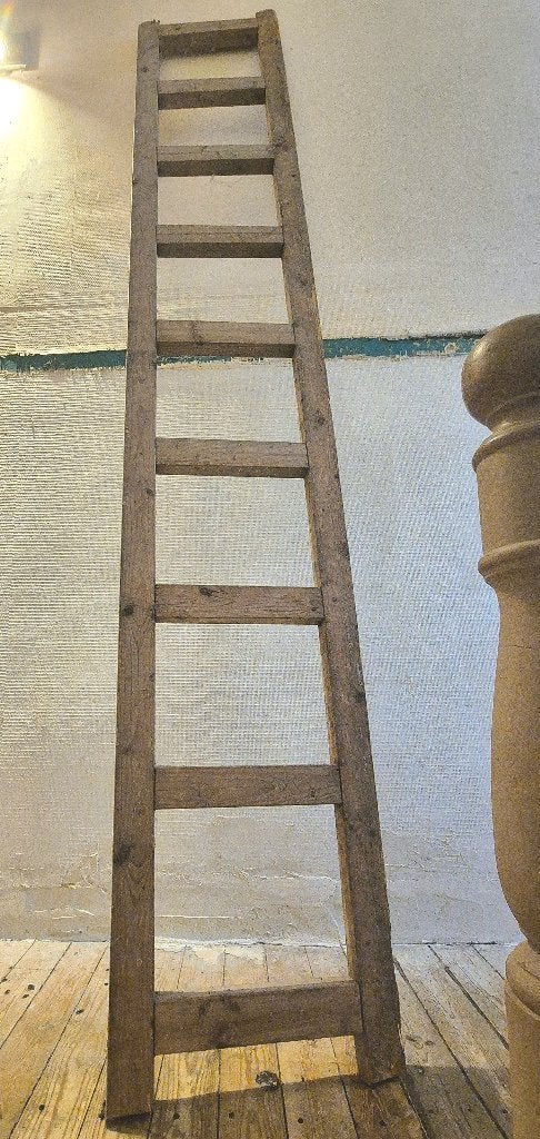 Grote houten ladder, Huis en Inrichting, Ophalen, Gebruikt, Hout