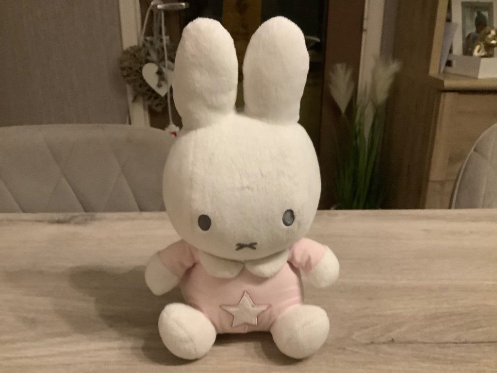 Personnage en peluche Miffy (25 cm) (Hochet), Enlèvement ou Envoi, Lapin, Autres marques, Nijntje