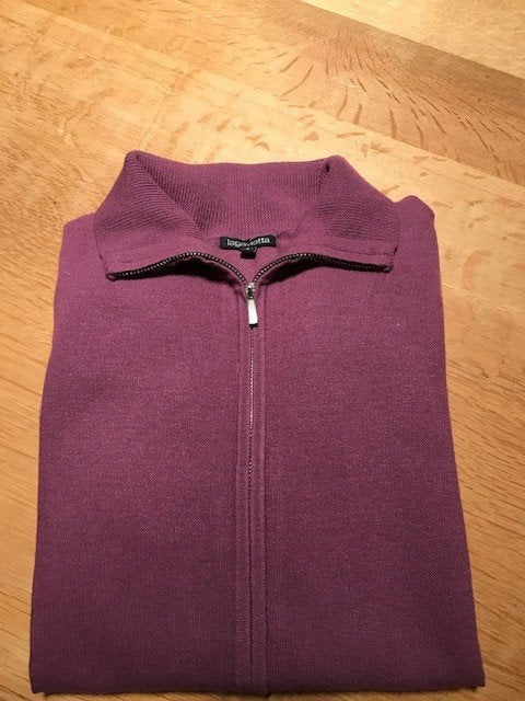 zeer mooie cardigan-vest-La Gaviotta-paars-maat L, Ophalen of Verzenden, Maat 42/44 (L), Paars