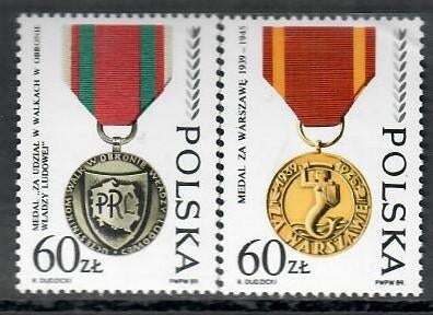 Polen yvertnrs: 3031/32 postfris, Enlèvement ou Envoi, Pologne, Non oblitéré