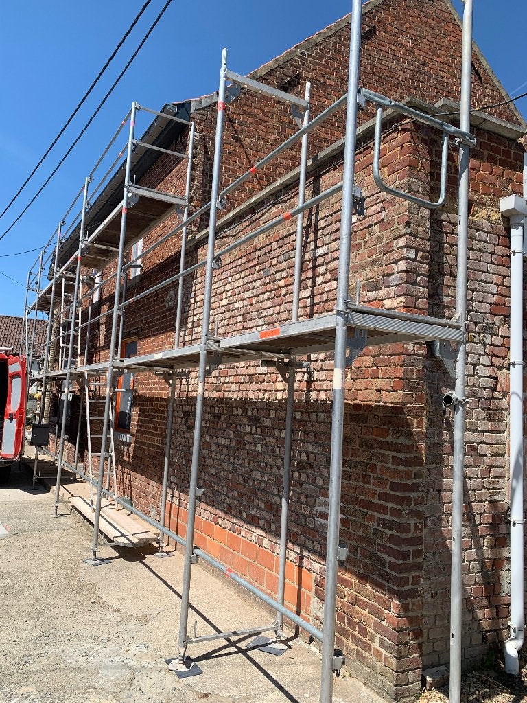 Stelling, Doe-het-zelf en Bouw, Ophalen, Gebruikt, Gevelsteiger, 5 meter of hoger