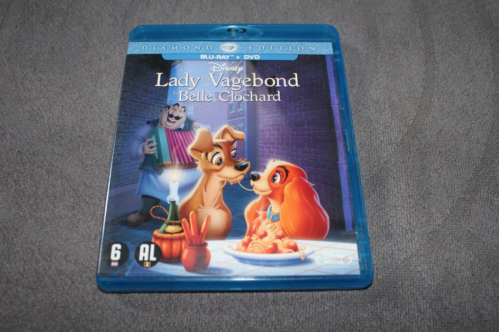 Blu-ray The Lady and the Tramp / Lady en de Vagebond, Cd's en Dvd's, Gebruikt, Nederlands, Film, Ophalen of Verzenden