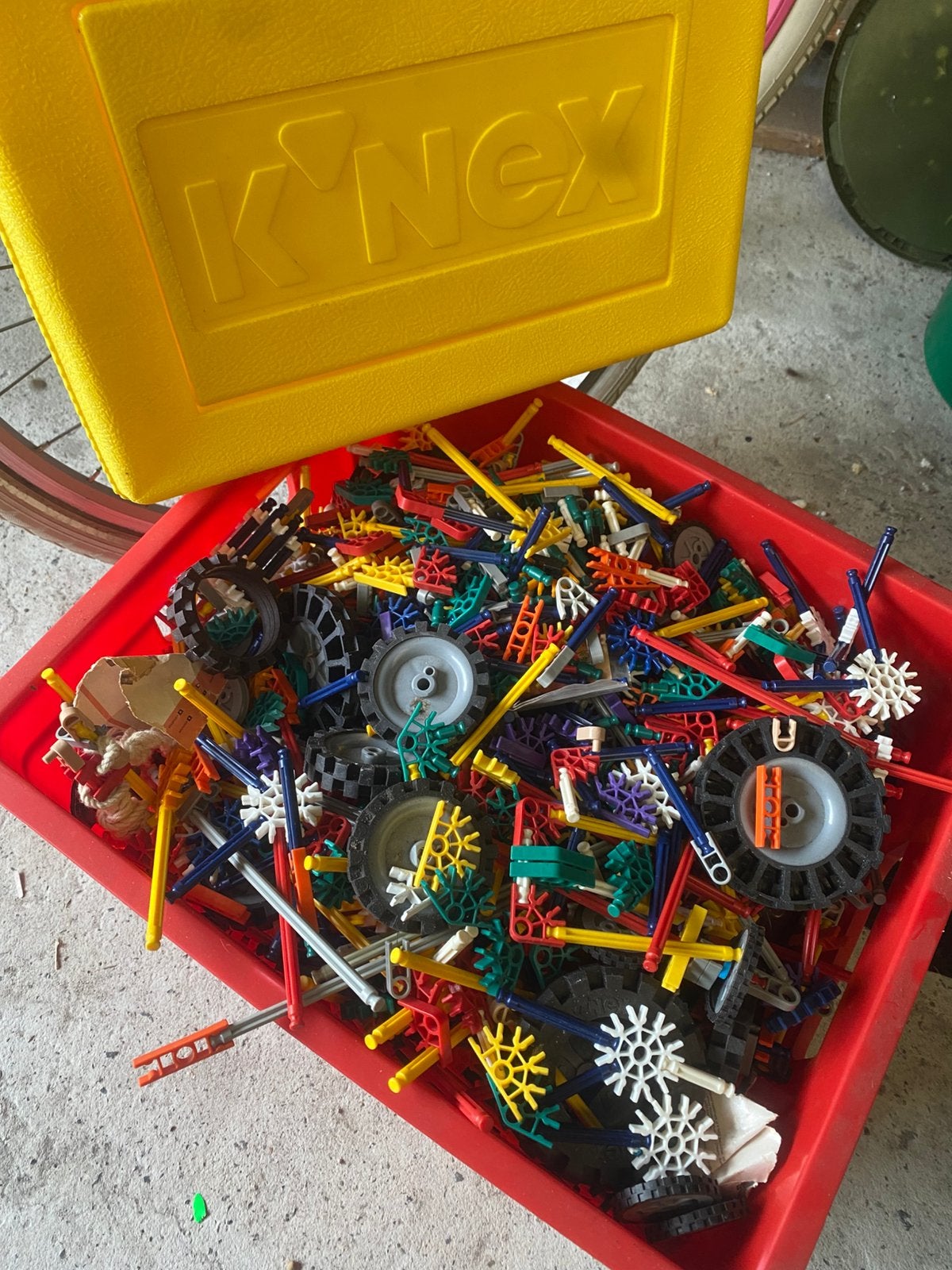 Knex grote doos vol, Ophalen, Gebruikt