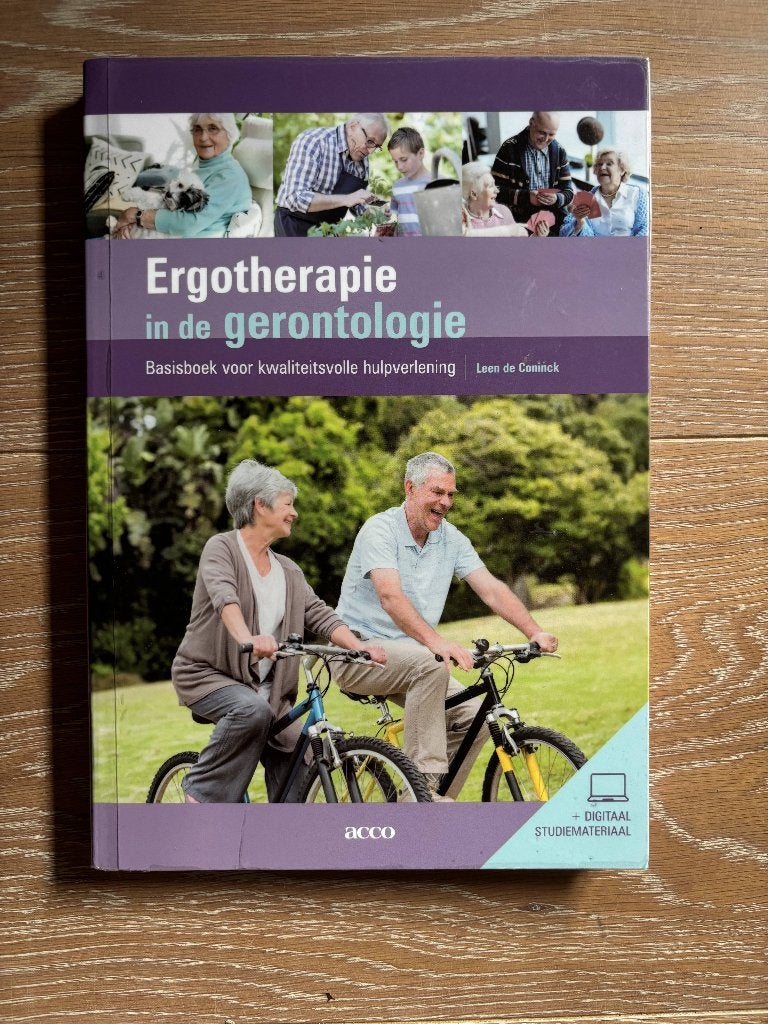 Ergotherapie in de gerontologie, Boeken, Schoolboeken, Overige vakken, Acco, Ophalen of Verzenden, Zo goed als nieuw